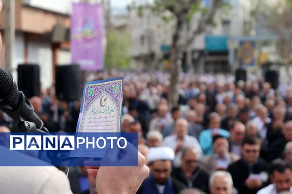 نماز عید فطر در مصلی شهرستان قدس