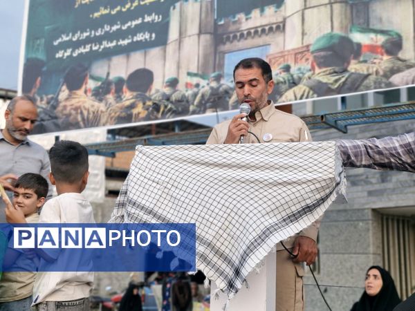 اجتماع مردمی حمایت از سربازان وطن در گلوگاه 