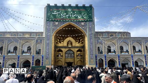 نور خورشید سما بر روی خورشید طوس