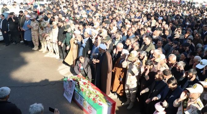 برگزاری مراسم تشییع پیکر پاک مطهر شهید مرزبانی سرهنگ دوم هادی سدیدی