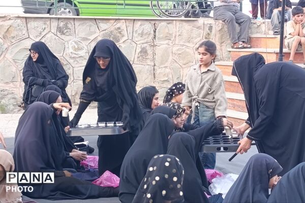 مراسم تعزیه‌خوانی در مسجد جامع آبشناسان همراه با حضور عزاداران