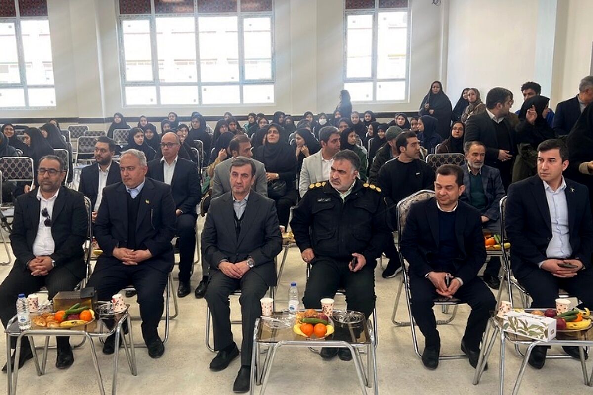 آیین افتتاح دو مدرسه خیرساز با حضور مدیر کل آموزش و پرورش شهرستانهای استان تهران در ناحیه دو شهرری 