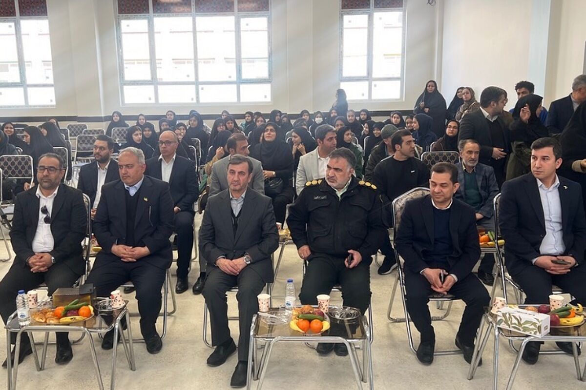 آیین افتتاح دو مدرسه خیرساز با حضور مدیر کل آموزش و پرورش شهرستانهای استان تهران در ناحیه دو شهرری 