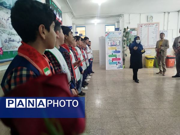 بازدید معاون فعالیت‌های تشکیلاتی سازمان دانش‌آموزی از مدارس تمام تشکیلاتی مدارس خدابنده