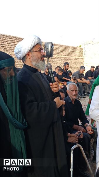 مراسم عزاداری عصر عاشورا در روستای نصرآباد