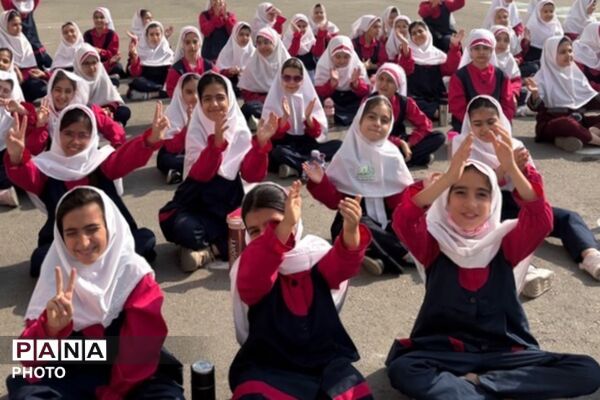 جشن ورزش و شادی در مدرسه صابران یک