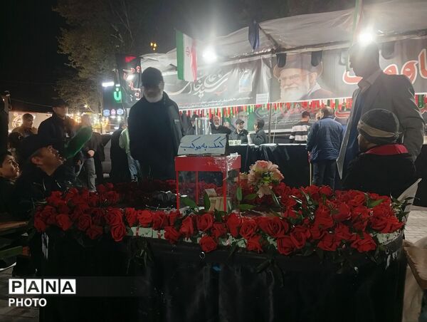 حضور مردم شهرستان نظرآباد در چهلم شهدای میناب 