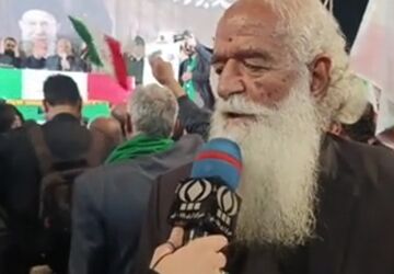 آیین وداع با پیکر مطهر امیر سپهبد «سید عبدالرحیم موسوی» 