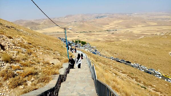 جاماندگان اربعین حسینی در بیجار مسیر عشق را پیمودند