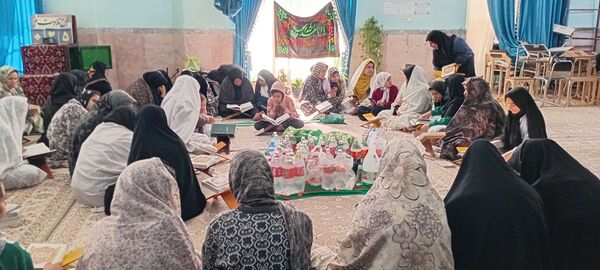 تلاوت دعای ام داوود توسط معتکفین روستای نقاب خلیل آباد