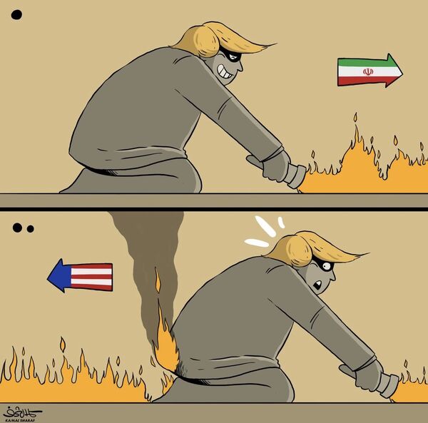 اقتدار ایران در قاب کاریکاتورهای کمال شریف