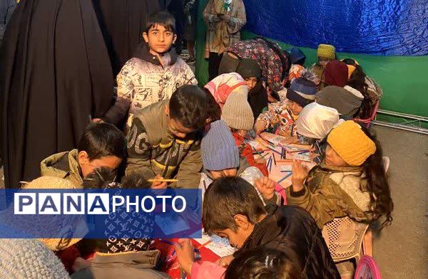 غرفه کودک هیئت انصارالحسین (ع) در جشن نیمه شعبان آزادشهر