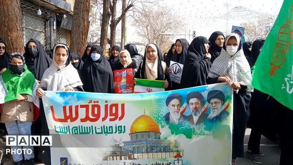 حضور باشکوه مردم مومن باخرز در راهپیمایی روز قدس