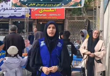 برپایی موکب شورای دانش‌آموزی شهرستان گالیکش