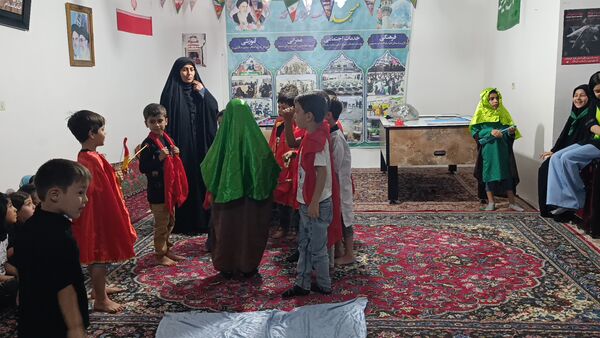 برپایی مهد آدینه نور در مسجد صاحب الزمان آشخانه 