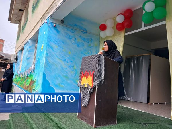 حضور نیروهای انتظامی در دبیرستان نجم قائمشهر