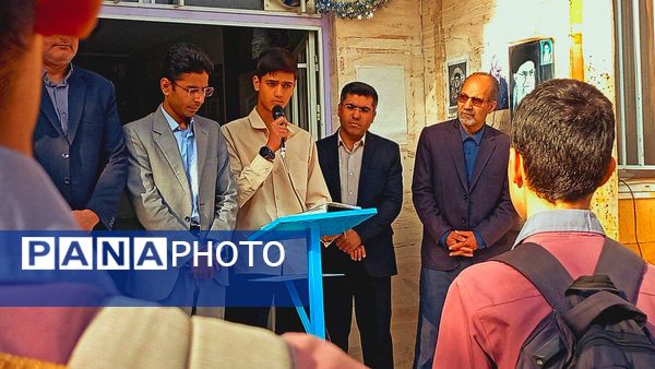 حضور مدیر آموزش و پرورش کاشمر در دبیرستان پسرانه میثاق