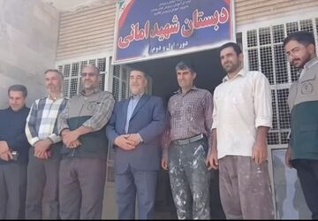 مدرسه‌ ای که با همدلی رنگ گرفت
