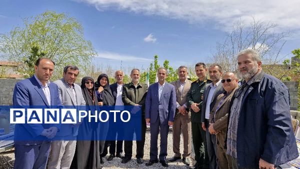 آیین کلنگ‌زنی دبیرستان دخترانه افراسیابی در محمود‌آباد 