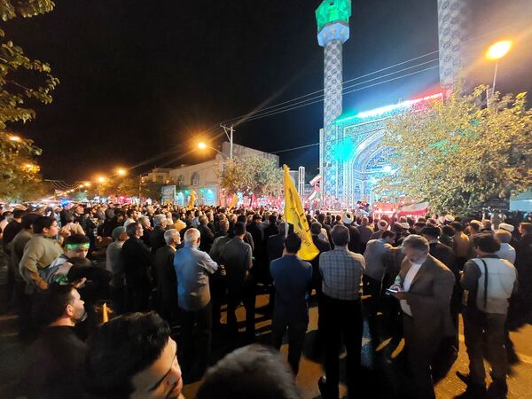 تجمع مردم شهید پرور گناباد در شهادت رهبر مجاهد لبنان
