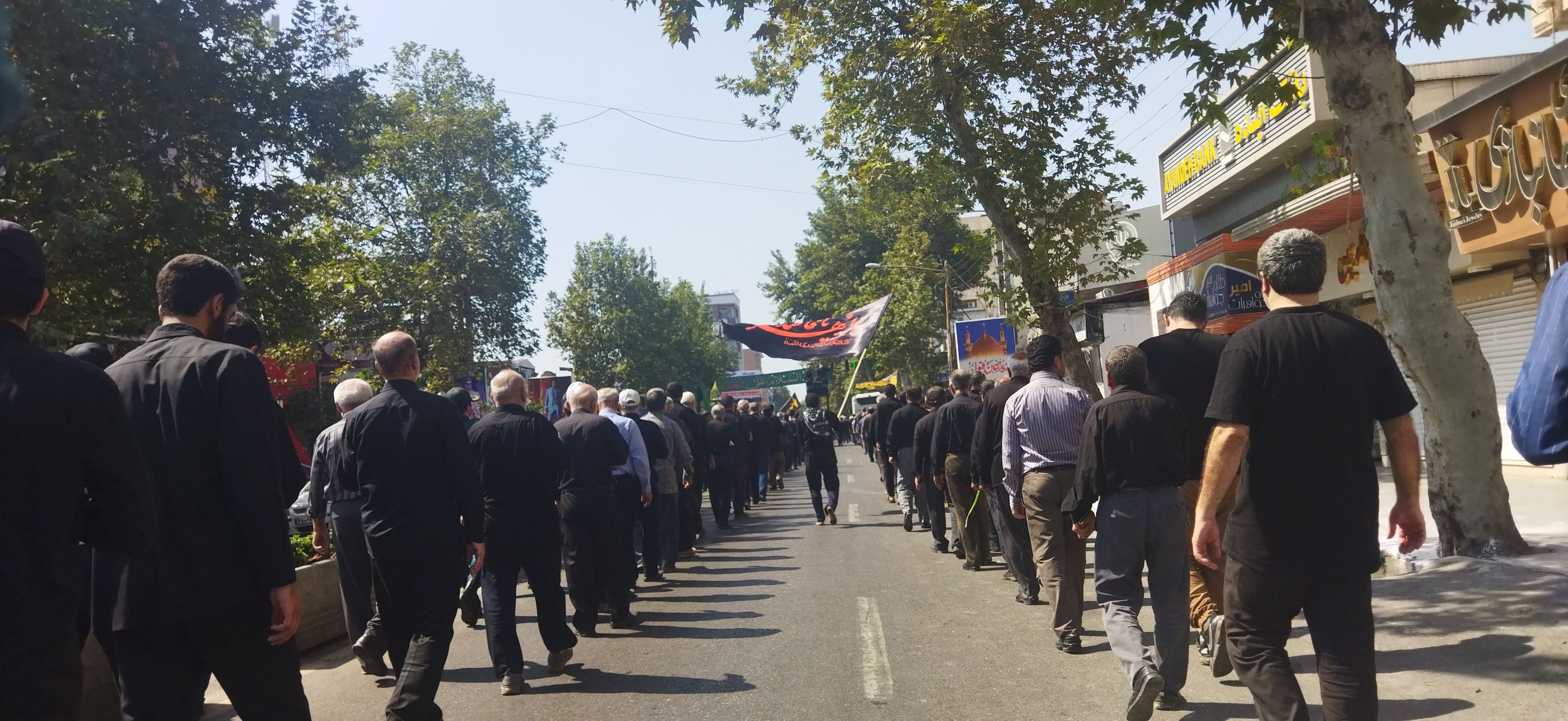 راهپیمایی عزاداران قائمشهری در سالروز رحلت رسول اکرم (ص) و امام حسن مجتبی (ع)