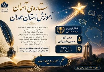 افتخارآفرینی در عرصه تعلیم و تربیت؛ معلم نمونه راه‌یافته به مرحله استانی
