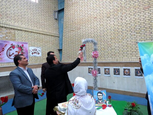 آیین برگزاری زنگ سپاس معلم در مدرسه خانکلابی بجنورد
