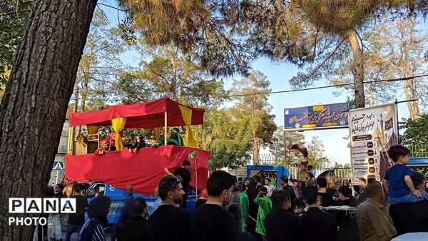 ورود باشکوه کاروان بنی اسد (ع) و نخل بزرگ فدافن به میعاد گاه عاشقان 
