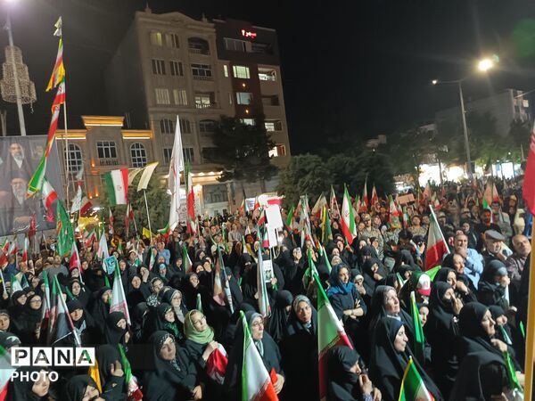  هفتاد و چهارمین شب عاشورایی مردم غیور نیشابور در بلوار فضل