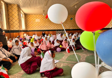 مراسم گرامیداشت هفته نیروی انتظامی در دبستان کوثر دیشموک