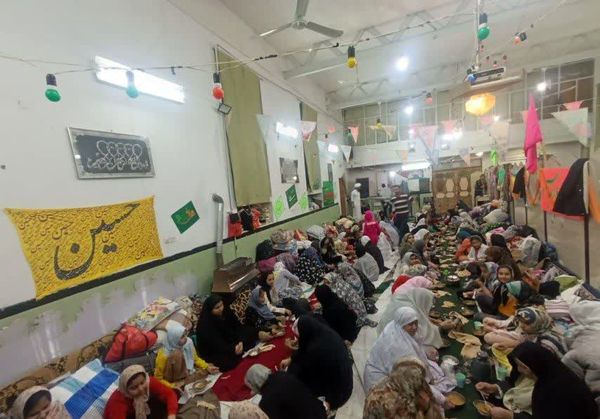 مراسم باشکوه اعتکاف در مسجد امام حسین(ع) کاشمر فدافن