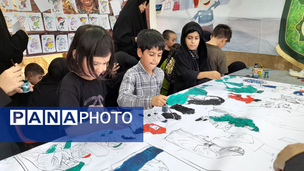 نقاشی‌های کودکان با موضوع اربعین حسینی