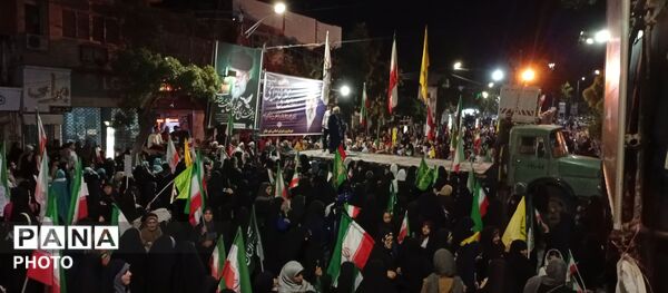حضور پرشور مردم ملایر در خیابان‌ها در حمایت از امنیت و اقتدار کشور