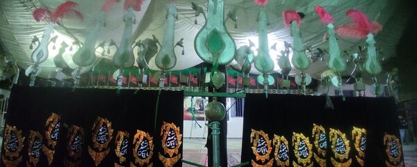 مراسم عزاداری امام حسین‌‌(ع) در روستای باغات