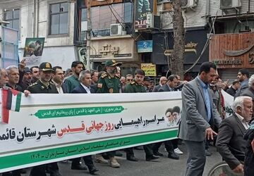 حماسه حضور در راهپیمایی روز قدس قائمشهر