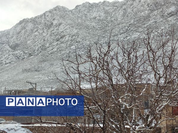 برف زمستانی در شهرستان بن 