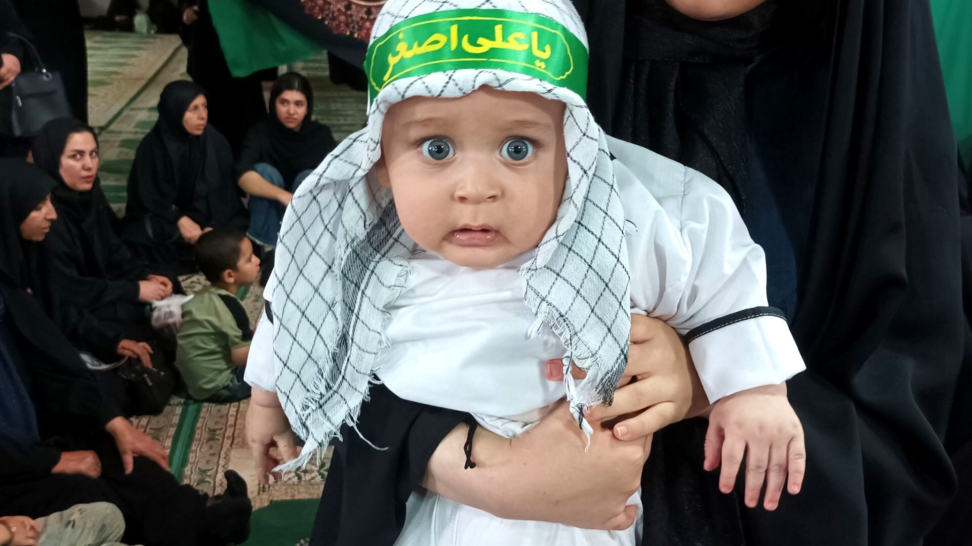 مراسم شیرخوارگان حسینی در مهدیه معلا شهر میلاجرد