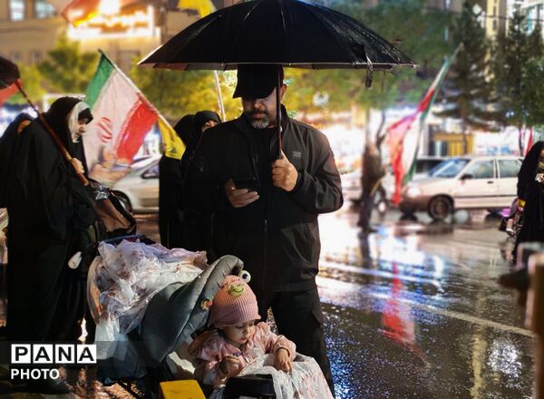 بیعت با امام زیر باران رحمت الهی