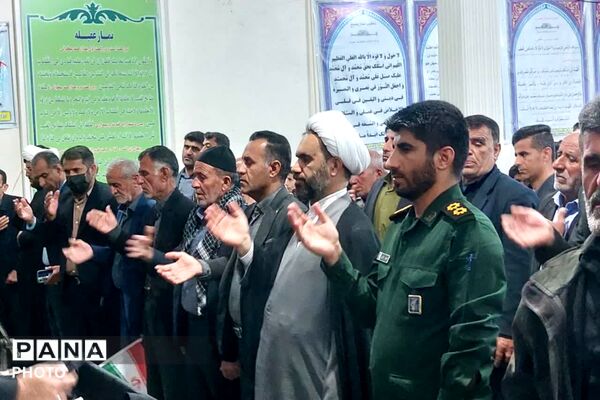 سوگواری مردم روستاهای شهر قلعه رئیسی در پی شهادت رهبر انقلاب
