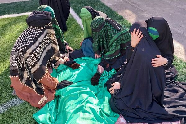 مراسم سوگواری شهادت حضرت فاطمه(س) در مدارس ناحیه 2 بهارستان