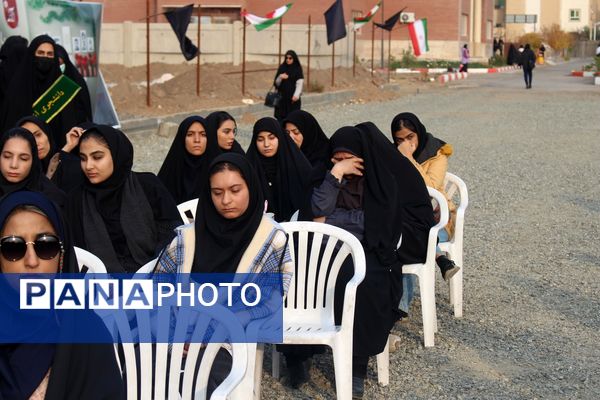 مراسم دومین سالگرد خاکسپاری شهید گمنام آموزشکده فنی دختران قم