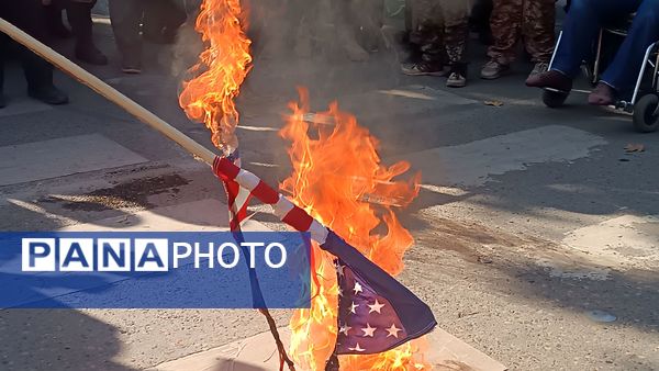 راهپیمایی مردم نیشابور و اعلام حمایت خود از مردم مظلوم عزه و لبنان 