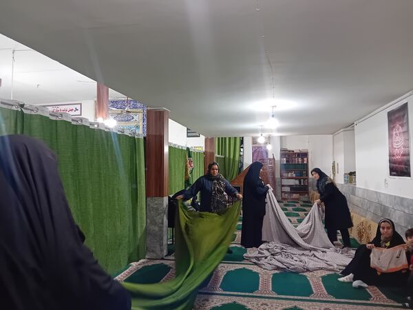 مراسم ایام فاطمیه در مسجد پنج تن آشخانه