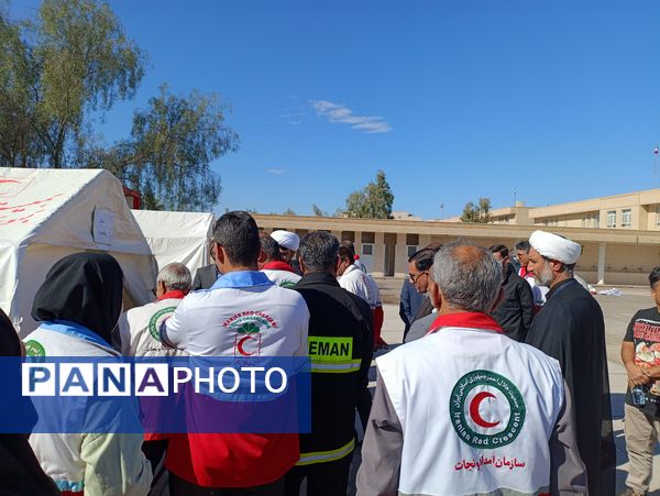  مانور سراسری زلزله در شهرستان بم 