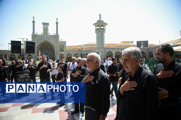 مراسم عزاداری سالروز شهادت امام حسن عسگری(ع) در قم