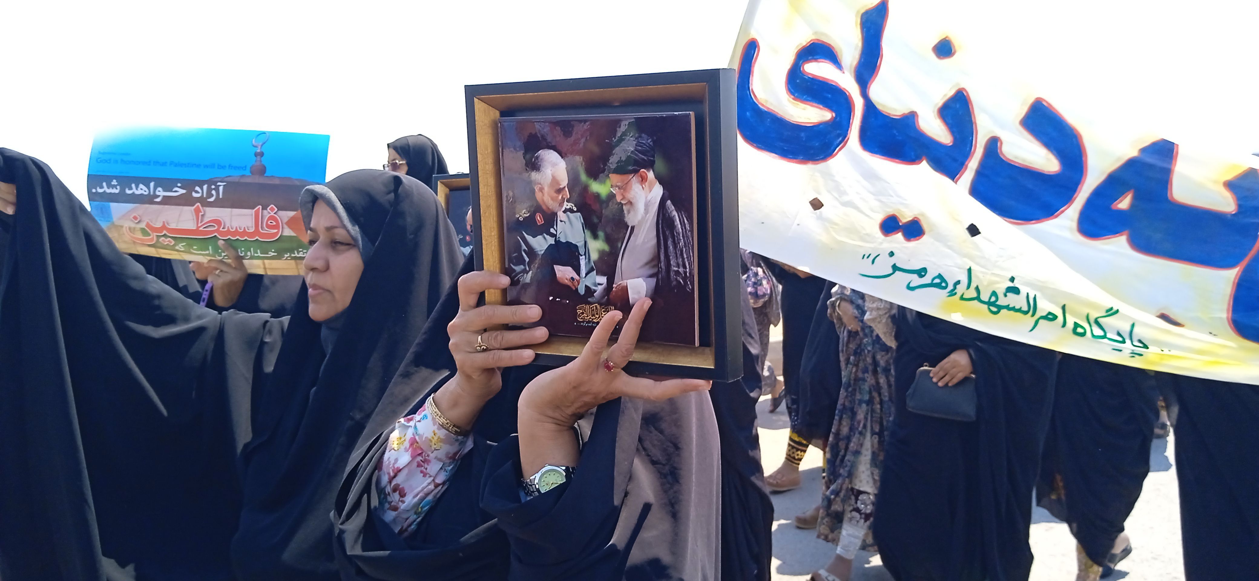 راهپیمایی روز قدس در جزیره هرمز‌