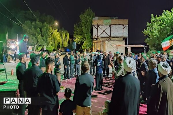 مراسم عزاداری ششمین شب از ماه محرم الحرام در حسینیه شهدای شهر بار