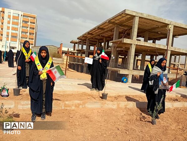 دانش‌آموزان دبیرستان عفت در کاشت ۱۰۰۰ درخت شریک شدند