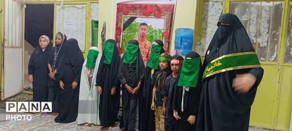طنین فریاد مظلومیت دردانه اباعبدالله(ع) در روستای نصیرائی میناب