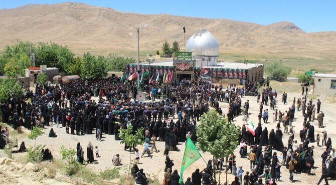  شهرستان مارگون یکپارچه در سوگ حضرت اباعبدالله الحسین(ع) در روز عاشورا